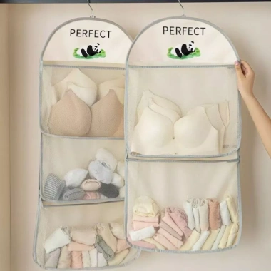 Túi lưới đựng đồ lót, gấu trúc treo 1-3 tầng - Tiện lợi, Giá chỉ 27.000₫ 3