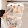 Túi lưới đựng đồ lót, tất vớ họa tiết gấu trúc 3 ngăn treo tủ OSMON giảm giá 4