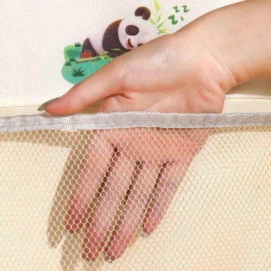 Túi lưới đựng đồ lót, tất vớ họa tiết gấu trúc 3 ngăn treo tủ OSMON giảm giá