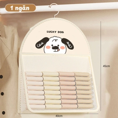 Túi Lưới Đựng Đồ Lót Tất Vớ Treo Tủ Quần Áo - Giỏ 3 Ngăn Gọn Gàng, 42.000 VND 10
