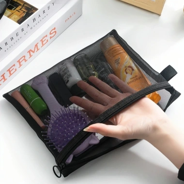 Túi lưới đựng mỹ phẩm 3 kích cỡ Duashop, phụ kiện du lịch, giá 10.500₫