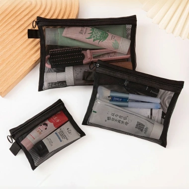 Túi lưới đựng mỹ phẩm 3 kích cỡ Duashop, phụ kiện du lịch, giá 10.500₫
