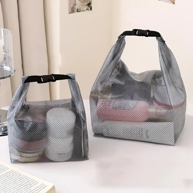Túi Lưới Đựng Mỹ Phẩm Du Lịch Chống Nước, Thoáng Khí, Gấp Gọn Đa Năng - Chỉ 49.000₫ 7