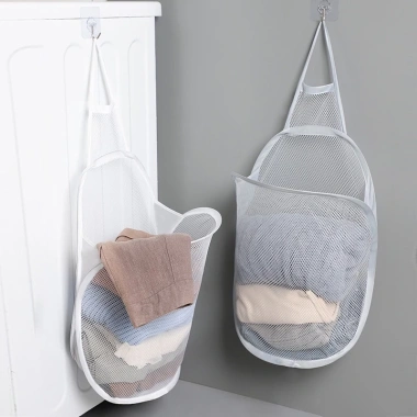 Túi lưới đựng quần áo bẩn chờ giặt kèm 2 móc treo dán tường - Tiện dụng 40.000₫ 4 Túi lưới đựng quần áo bẩn chờ giặt kèm 2 móc treo dán tường - Tiện dụng 40.000₫ 4