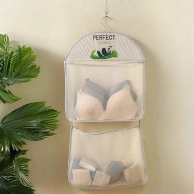 Túi lưới đựng quần áo, phụ kiện - Túi treo gấu trúc 1-3 tầng tiện lợi, chỉ 29.000đ