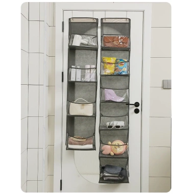 Túi lưới nhựa 3 chiều treo cửa sau 4-6 tầng - Đựng đồ gia đình, tiết kiệm chỗ