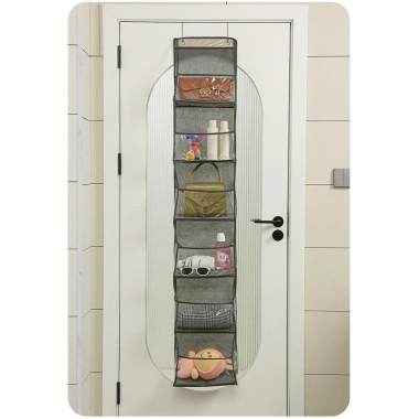 Túi lưới nhựa 3 chiều treo cửa sau 4-6 tầng - Đựng đồ gia đình, tiết kiệm chỗ