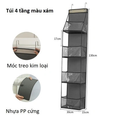 Túi lưới nhựa 3 chiều treo cửa sau 4-6 tầng - Đựng đồ gia đình, tiết kiệm chỗ 10 Túi lưới nhựa 3 chiều treo cửa sau 4-6 tầng - Đựng đồ gia đình, tiết kiệm chỗ 10