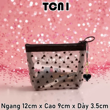 Túi Lưới Trái Tim Đựng Vật Dụng Trang Điểm & Đồ Cá Nhân - Tiện Ích, 17.279₫