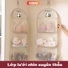 Túi Lưới Treo Đồ Lót 3 Tầng Gấp Gọn Có Móc Giỏ Đựng Cá Nhân Tiện Lợi Tủ 2