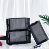 Túi lưới trơn Kuromi Cosmetics đựng mỹ phẩm, makeup cầm tay, khóa kéo 29.800₫ 3