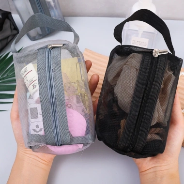 Túi lưới vuông đa năng đựng mỹ phẩm và phụ kiện mini, tiện dụng, giá chỉ 12.600₫ 2