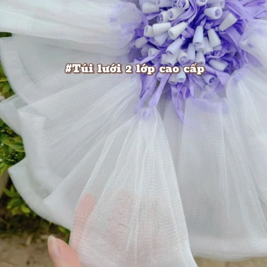 Túi lưới xà phòng tạo bọt VIETKET - dây rút nhanh, loại bỏ bã nhờn, bụi bẩn - 8.000đ