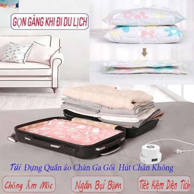Túi & Máy Hút Chân Không Quần Áo - Bảo Quản Chống Mốc, Tiết Kiệm Diện Tích, Giá 15.000đ (Giá Gốc 19.050đ) 7 Túi & Máy Hút Chân Không Quần Áo - Bảo Quản Chống Mốc, Tiết Kiệm Diện Tích, Giá 15.000đ (Giá Gốc 19.050đ) 7