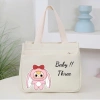 Túi mini canvas đa năng 2 trong 1 đựng cơm và mỹ phẩm siêu nhẹ, gọn gàng, có ngăn phụ - Giá chỉ 39.999đ 3