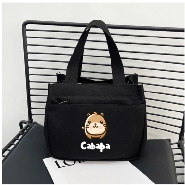Túi mini canvas đa năng 2 trong 1 đựng cơm và mỹ phẩm siêu nhẹ, gọn gàng, có ngăn phụ - Giá chỉ 39.999đ 9