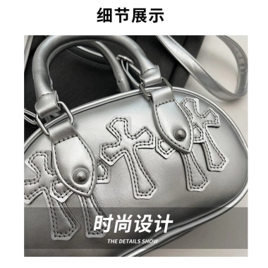 Túi mini Hàn Quốc Retro bé gái màu trơn PU, kéo chống trộm, điều chỉnh vai, dung lượng lớn 273k