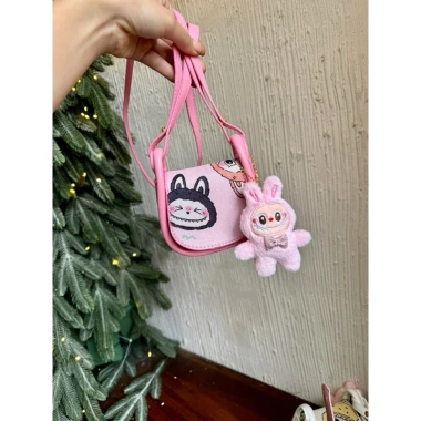 Túi mini Labubu viền cong 10cm đeo chéo bé tí, xinh xắn ngộ nghĩnh, 80.000đ