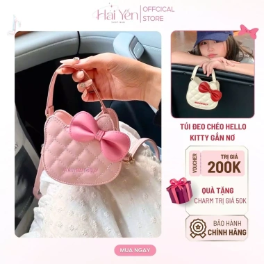 Túi mini mèo Kitty đeo chéo cho bé, nhỏ gọn dễ thương, size 12, 77.146 VND Túi mini mèo Kitty đeo chéo cho bé, nhỏ gọn dễ thương, size 12, 77.146 VND