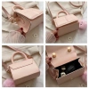 Túi Mini Nữ Đeo Chéo Dập Nổi Ô Vuông Phối Quả Bông Xinh Xắn - Giá 58.000 QGStore 9