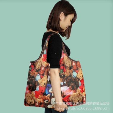 Túi mua sắm gấp gọn Mommy - Siêu nhẹ, không thấm nước, vải Oxford, eco bag đa năng 54k