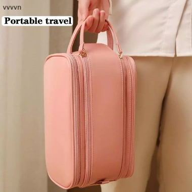 Túi mỹ phẩm 3 lớp công suất lớn - Đựng trang điểm, cọ, phụ kiện du lịch, giá chỉ 84.800₫