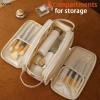 Túi mỹ phẩm 3 lớp công suất lớn - Đựng trang điểm, cọ, phụ kiện du lịch, giá chỉ 84.800₫ 5