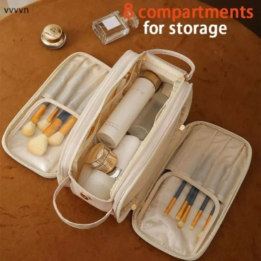 Túi mỹ phẩm 3 lớp công suất lớn - Đựng trang điểm, cọ, phụ kiện du lịch, giá chỉ 84.800₫ 5 Túi mỹ phẩm 3 lớp công suất lớn - Đựng trang điểm, cọ, phụ kiện du lịch, giá chỉ 84.800₫ 5