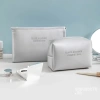 Túi mỹ phẩm du lịch da PU chống thấm nước, pastel màu, quai xách tiện lợi Hàn Quốc TMP47 8