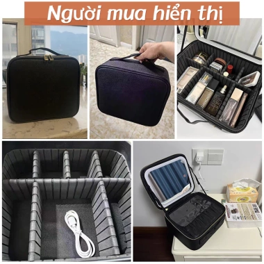 Túi mỹ phẩm LED tích hợp đèn sáng và gương phóng đại - Giao trong 24h, chỉ 349.000đ 9 Túi mỹ phẩm LED tích hợp đèn sáng và gương phóng đại - Giao trong 24h, chỉ 349.000đ 9
