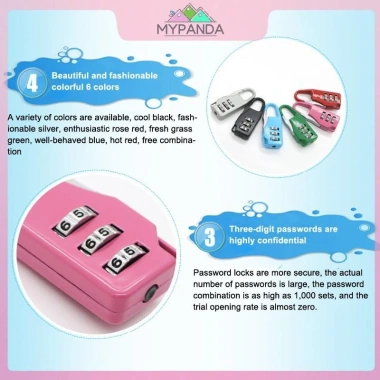 Túi MYPANDA 3 mặt số hóa - Khóa mật khẩu chống trộm ba lô, sách - Giá 35.750₫