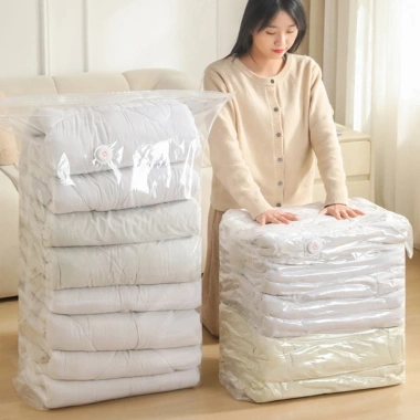 Túi nén chân không ba chiều dày, siêu bền, giảm kích thước quần áo - Giá chỉ 16.900 VNĐ