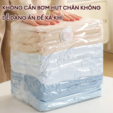 Túi nén chân không dày không cần bơm hút - Lưu trữ quần áo trong 3s, giá 20.400₫