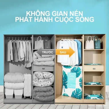 Túi nén chân không du lịch đa năng, tái sử dụng, đóng lại tiện lợi, giá 20.000đ