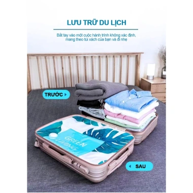 Túi nén chân không du lịch đa năng, tái sử dụng, đóng lại tiện lợi, giá 20.000đ 7 Túi nén chân không du lịch đa năng, tái sử dụng, đóng lại tiện lợi, giá 20.000đ 7