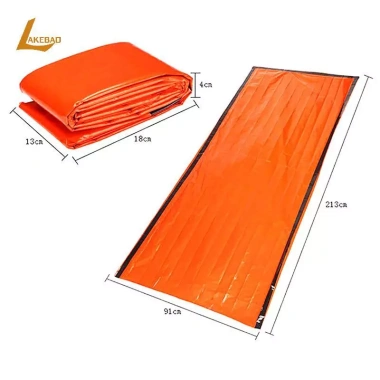 Túi ngủ khẩn cấp LAKEBAO - Chăn giữ nhiệt chống nước, nhẹ, giữ ấm cho cắm trại và đi bộ đường dài - Giá 67.900₫
