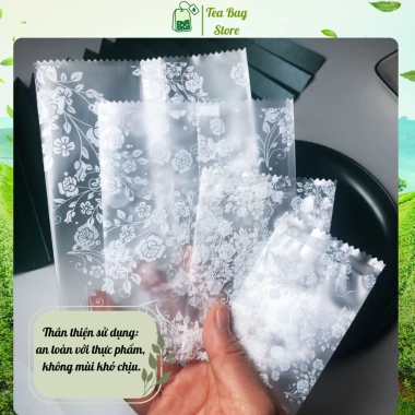 Túi nylon hoa hồng đựng bánh hàn nhiệt Tea Bag, trong suốt in hoa, handmade cho cookies và trà - 15.000₫ 7 Túi nylon hoa hồng đựng bánh hàn nhiệt Tea Bag, trong suốt in hoa, handmade cho cookies và trà - 15.000₫ 7