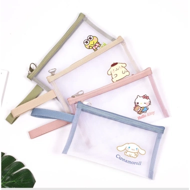 Túi Nylon trong suốt in hoạt hình dễ thương, đựng mỹ phẩm & đồ vệ sinh cá nhân tiện dụng cho học sinh – 44.129đ