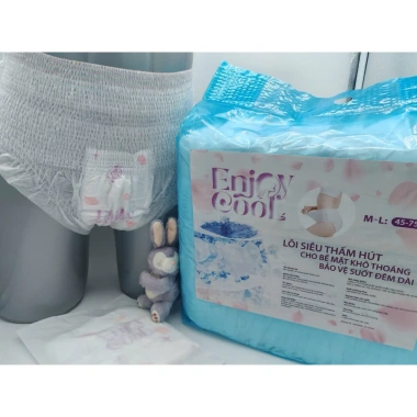 Túi riêng 50 miếng Băng vệ sinh dạng quần ENJOY với Siêu thấm, thoáng mát, giá giảm 119k 2