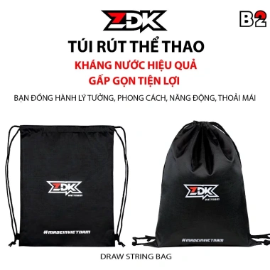 Túi Rút Đồ Thể Thao 2 Lớp Chống Thấm Nước - Balo Dây Rút Ngăn Nhỏ 45.000 VND
