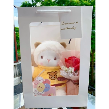 Túi Set Quà Tặng Gấu Bông, Hoa, Thiệp, Đèn LED Valentine 14/2 - 8/3 Noel - Sinh Nhật - Chỉ 125.400₫ 4 Túi Set Quà Tặng Gấu Bông, Hoa, Thiệp, Đèn LED Valentine 14/2 - 8/3 Noel - Sinh Nhật - Chỉ 125.400₫ 4