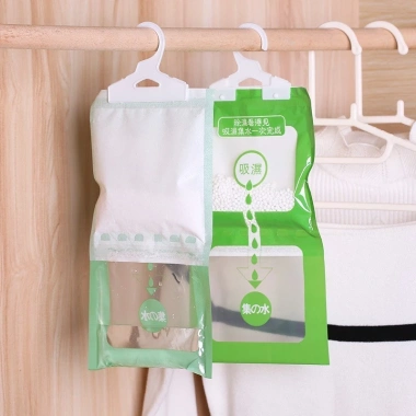 Túi Siêu Hút Ẩm 2 Ngăn cho Tủ Quần Áo và Phòng Kín - Móc Treo, Giá 9.900 VND