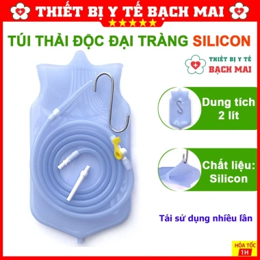 Túi Silicon Thải Độc Đại Tràng 2.000ml - Truyền Cà Phê Súc Ruột, Tái Sử Dụng Nhiều Lần, Giá chỉ 90.160₫