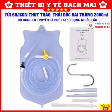 Túi Silicon Thải Độc Đại Tràng 2.000ml - Truyền Cà Phê Súc Ruột, Tái Sử Dụng Nhiều Lần, Giá chỉ 90.160₫