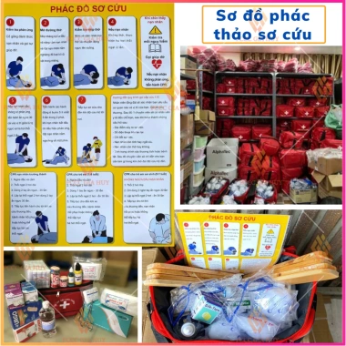 Túi Sơ Cứu Loại A,B,C kèm nẹp gỗ - Đầy đủ 27 trang thiết bị TT19 BYT, giảm giá 790k