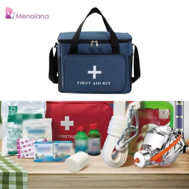 Túi sơ cứu Menolana khẩn cấp - Vải Oxford, đeo vai di động, ngăn rộng, đi bộ đường dài