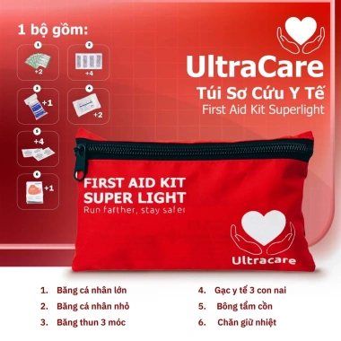 Túi Sơ Cứu Ultracare First Aid Kit Superlight Nhỏ Gọn, Tiện Lợi - Giá 90.000₫