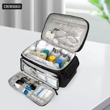 Túi sơ cứu y tế rỗng dung tích lớn - Hộp du lịch di động đa năng cho gia đình, cắm trại 8