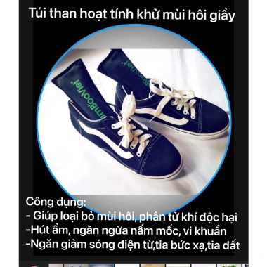 Túi than tre khử mùi đa năng combo 2 túi 75g - Ba lô, vali du lịch, giày dép - Giá 50.000 VND