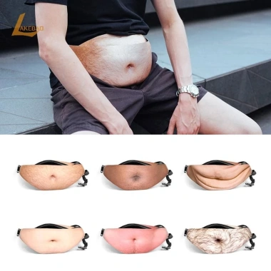 Túi thắt lưng Bod nam màu thịt - Fanny Pack du lịch tiện lợi, thiết kế ngộ nghĩnh, giá giảm 108.405₫